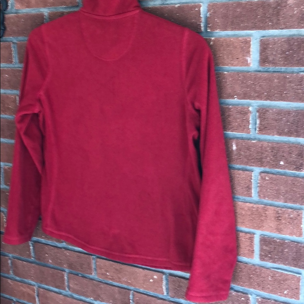 Gap women Red 1/4 zip fleece Sweater- Sz M - Picture 11 of 16